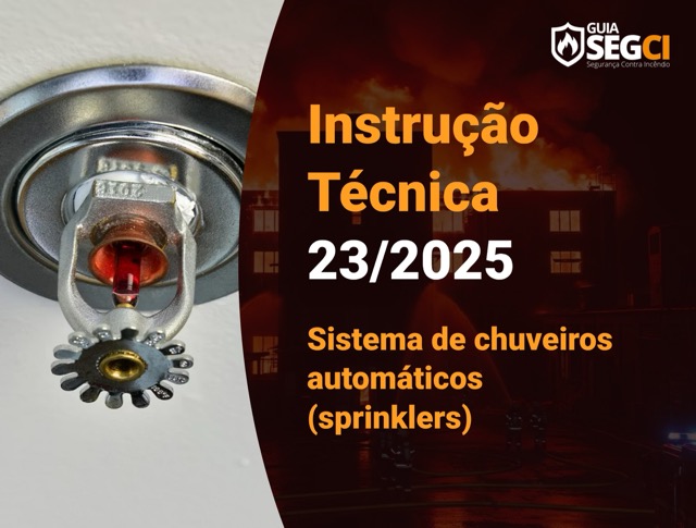 IT 23/2025 - Sistemas de chuveiros automáticos (sprinklers)