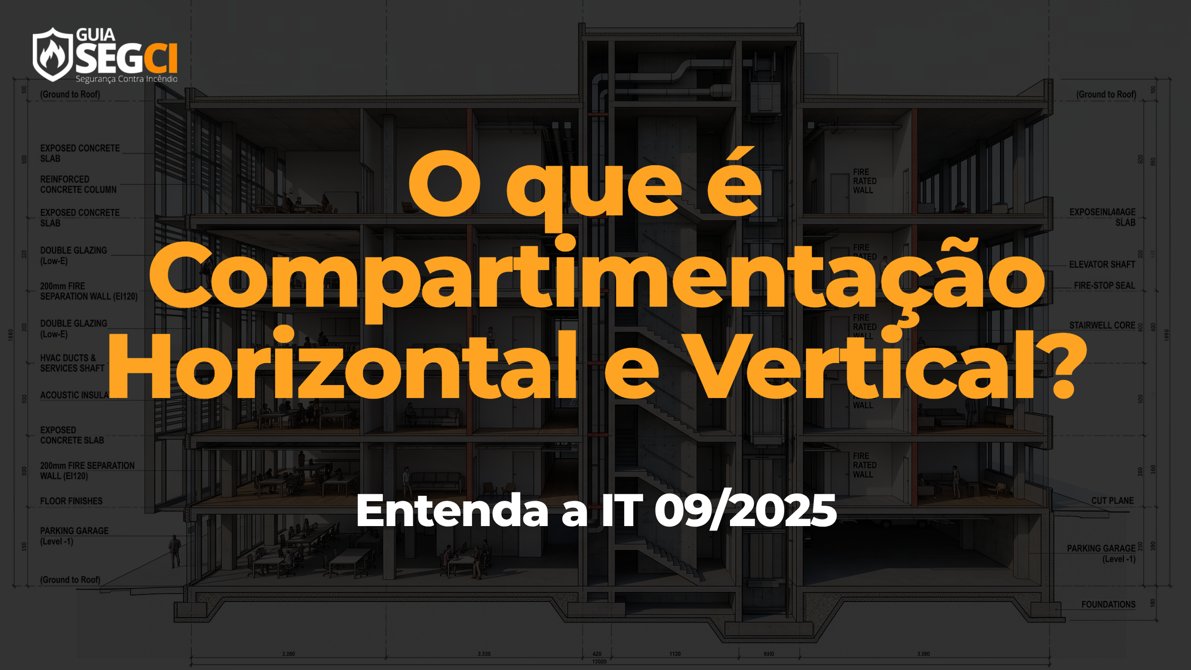 compartimentação horizontal e vertical