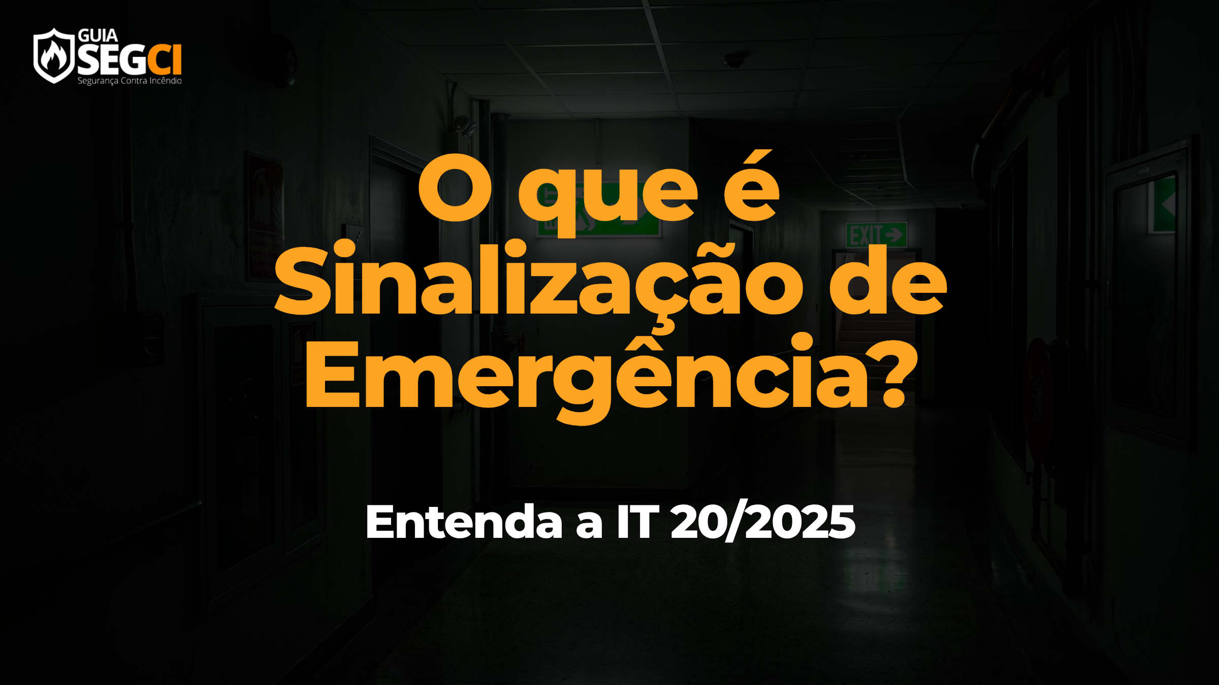 sinalização de emergência