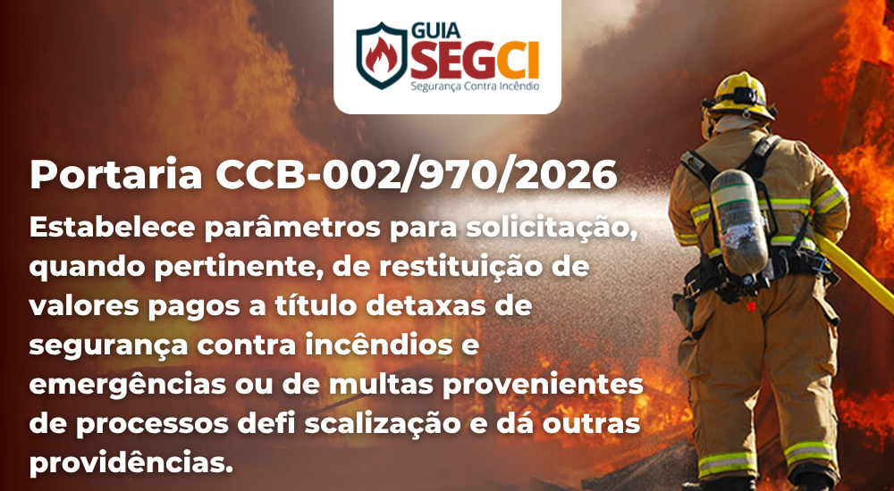 Portaria CCB-002/970/2026 – Restituição de taxa