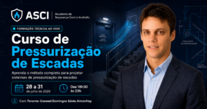 pressurização de escadas