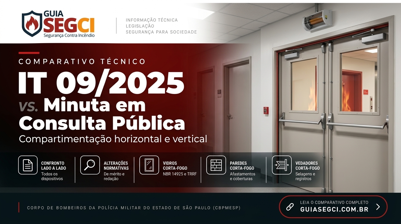 Comparativo IT 09/2025: Análise da Minuta de Compartimentação